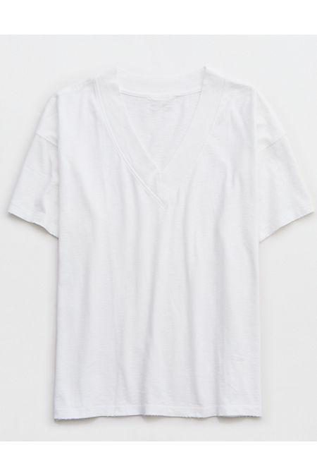 Aerie Extreme V-Neck Oversized Boyfriend T-Shirt Women's Product Image