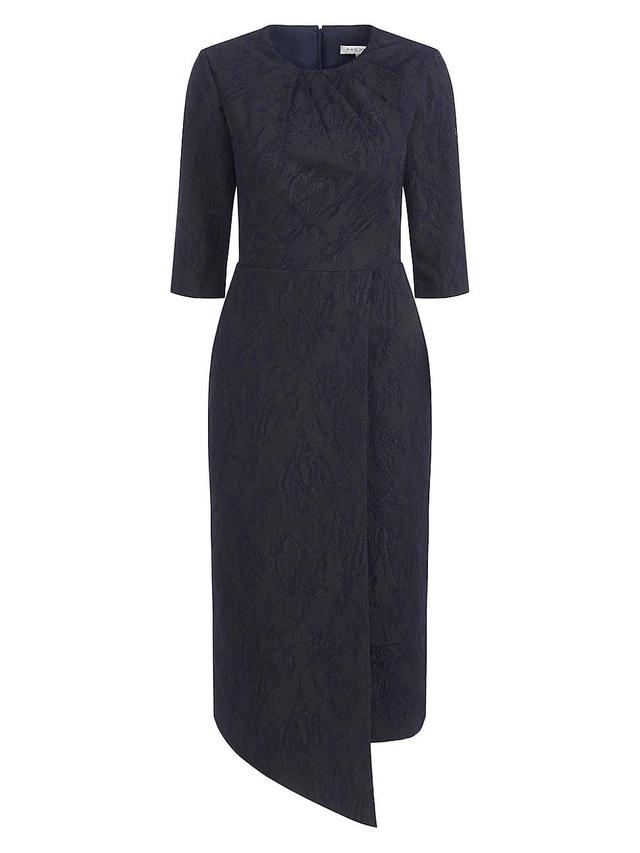 Womens Gloria Stretch-Jacquard Midi-Dress Product Image