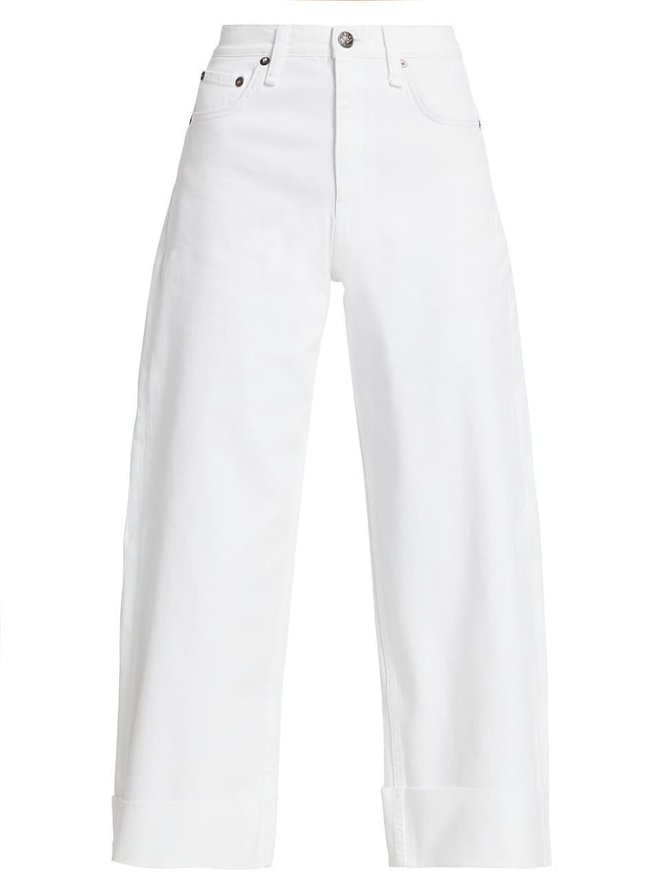 Womens Andi High-Rise Wide-Leg Cropped Jeans Product Image