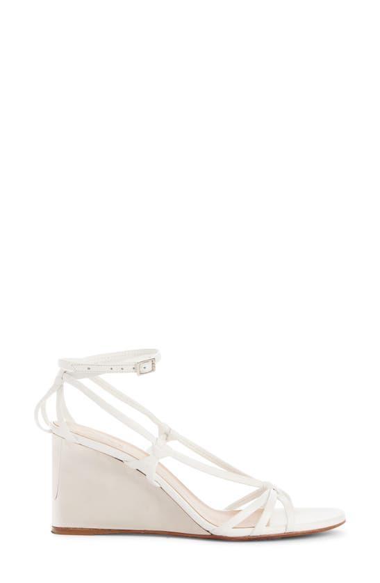 Rebecca Leather Sandals In White Product Image