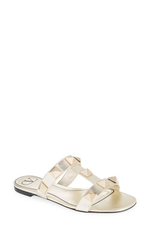 Valentino Garavani Roman Stud Slide Sandal Product Image