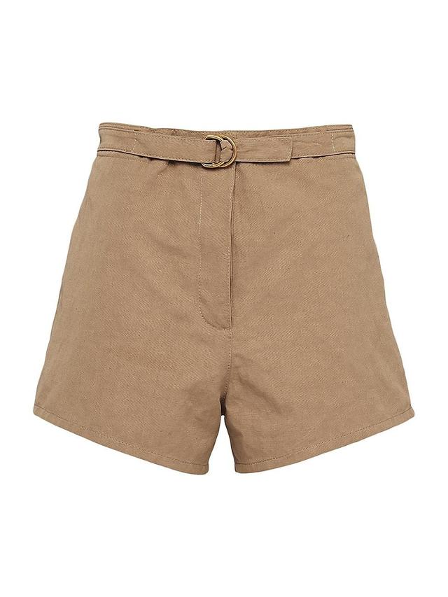 Womens Panama Cotton and Linen Shorts Product Image