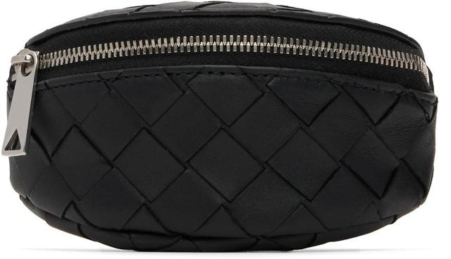 BOTTEGA VENETA Intrecciato Wrist Pouch In Black Product Image