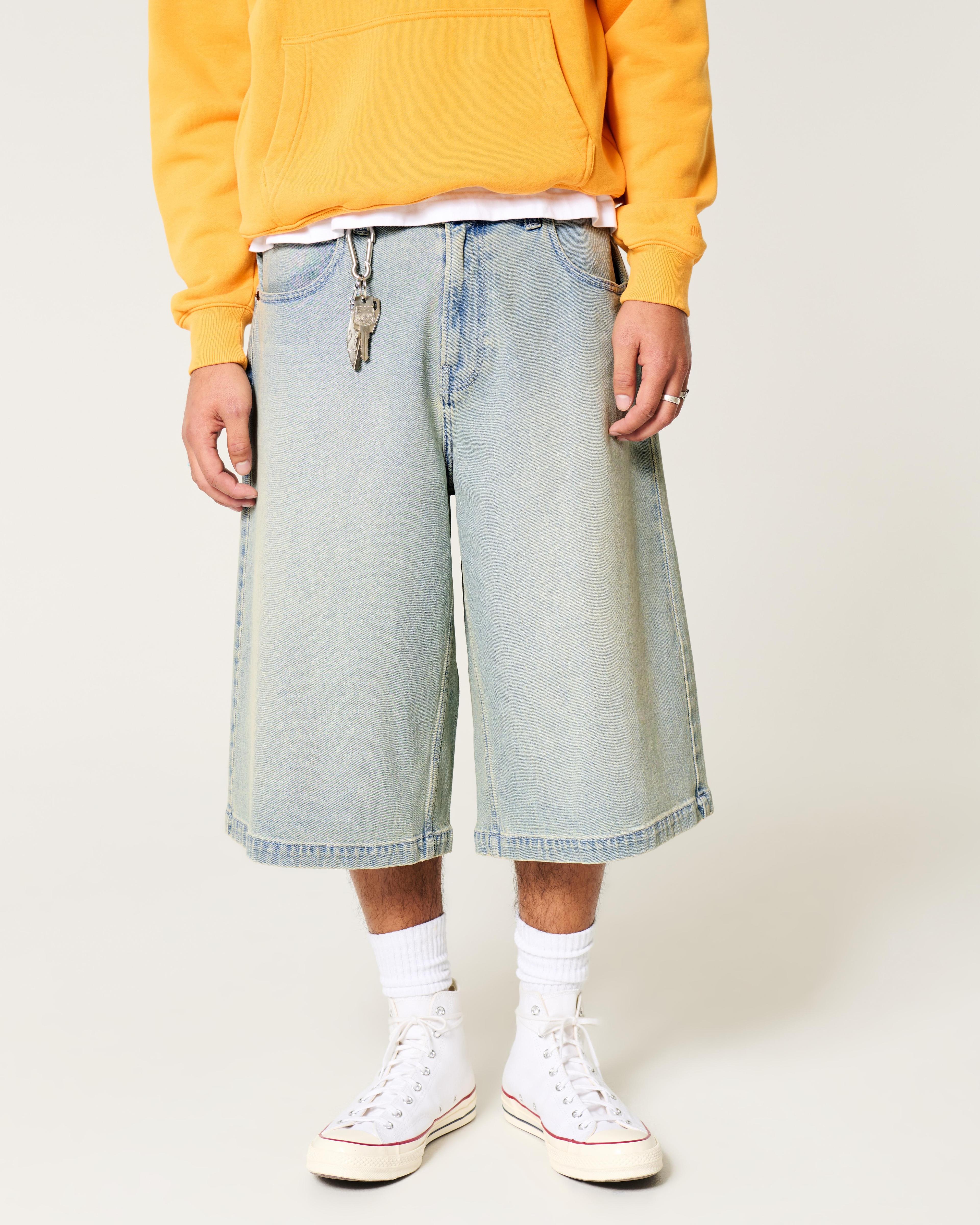 Light Wash Baggy Skater Jeans Product Image