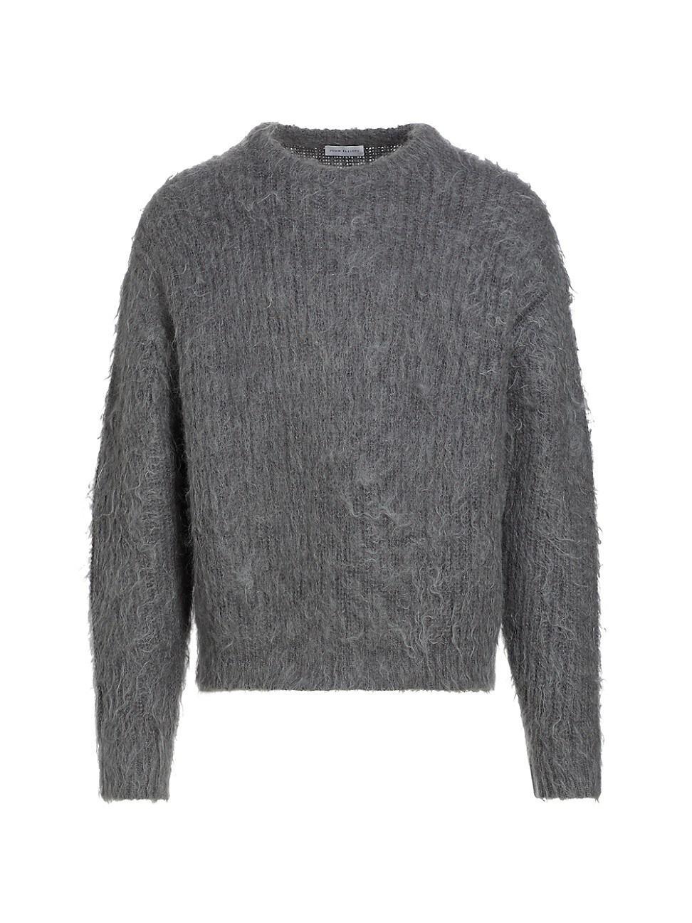 Mens Wool-Mohair Crewneck Sweater Product Image