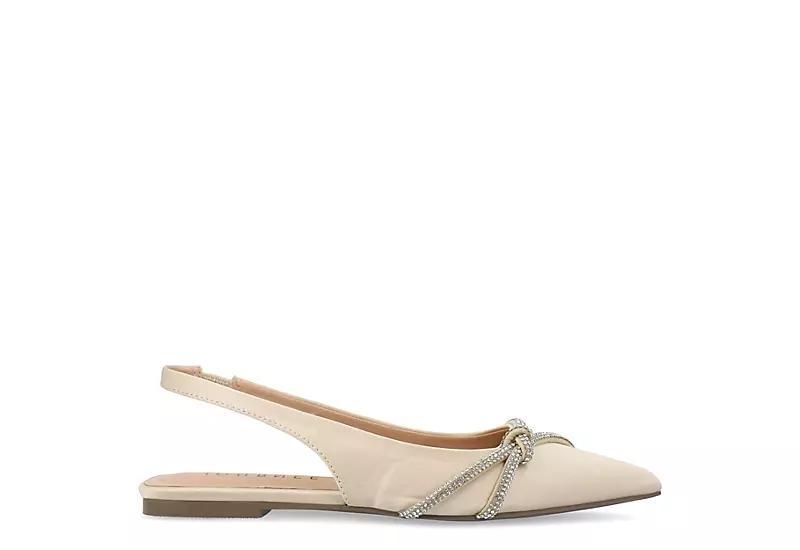 Journee Collection Rebbel Womens Flats Beige Product Image