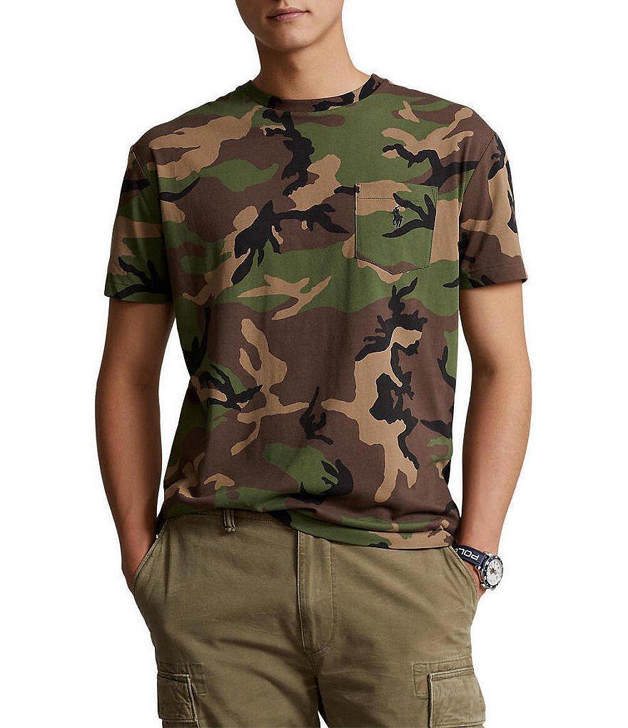 Polo Ralph Lauren Classic-Fit Camo Short-Sleeve Pocket T-Shirt Product Image