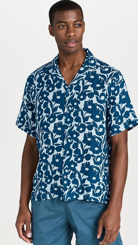 Frescobol Carioca Roberto Perennial Print Linen Shirt | Shopbop Product Image