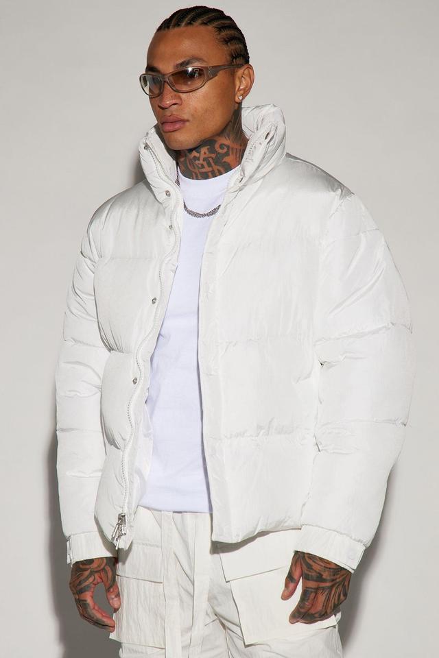 Fairmont Nylon Puffer Jacket - White Product Image