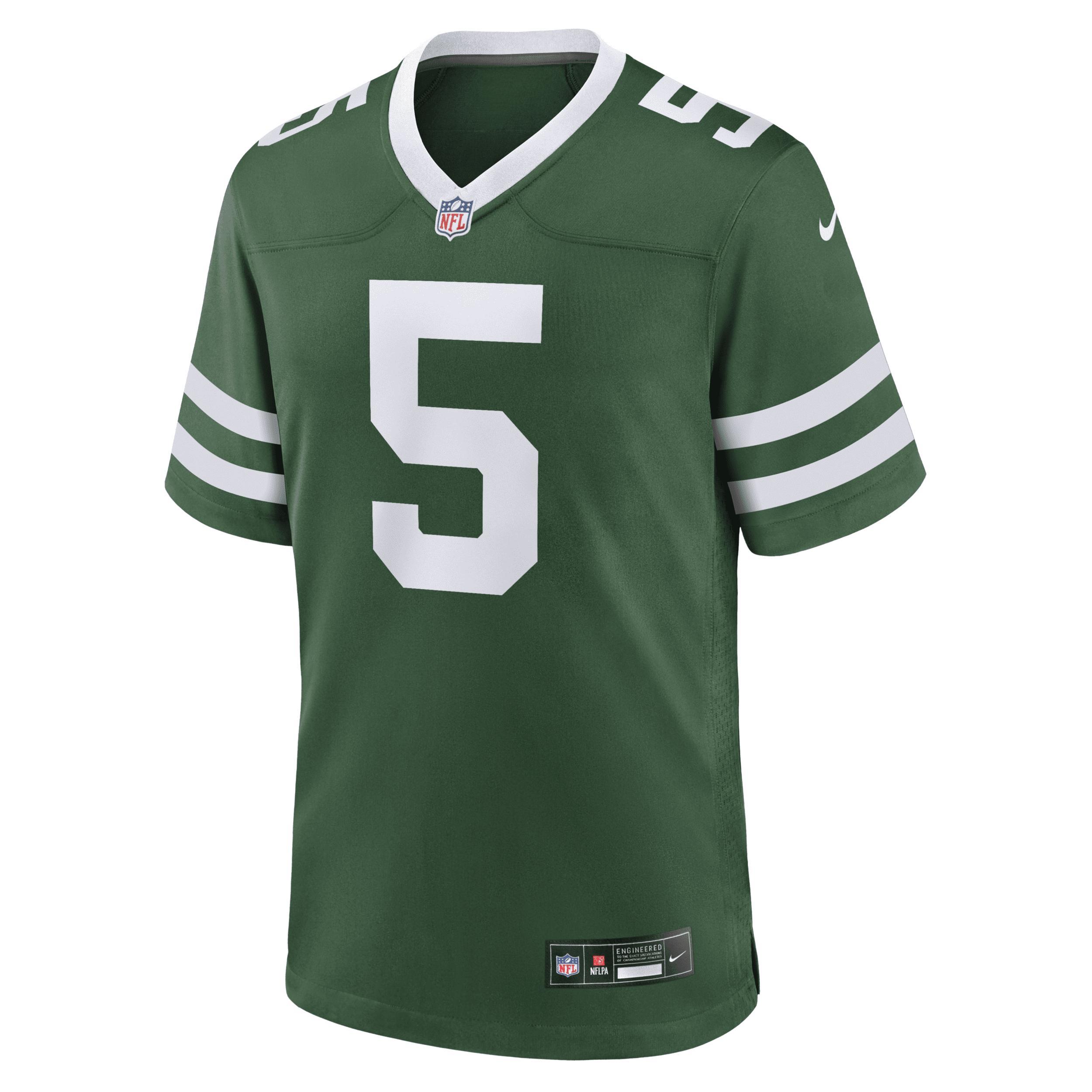 Mens Nike Garrett Wilson Legacy New York Jets Game Jersey Product Image