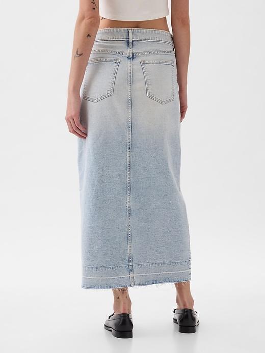 Denim Midi Skirt Product Image