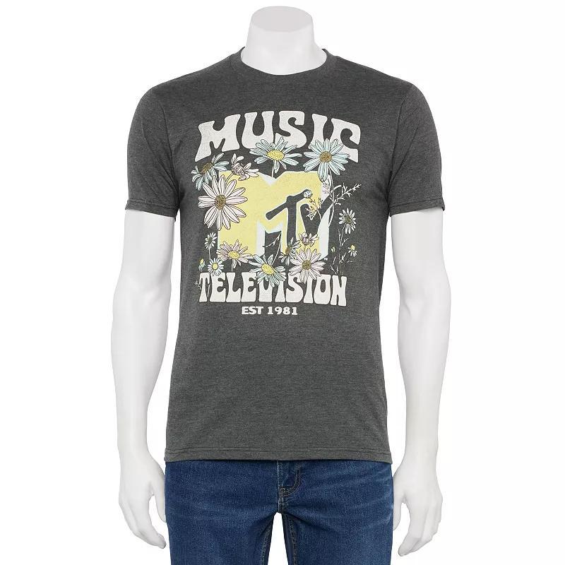 Mens MTV Flowers Logo Graphic Tee Product Image