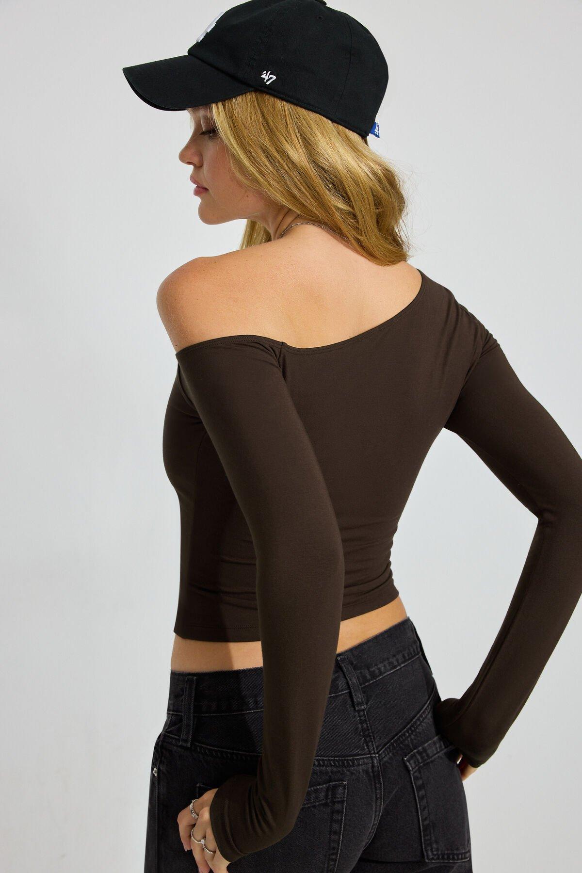 Asymmetric Long Sleeve Top Product Image