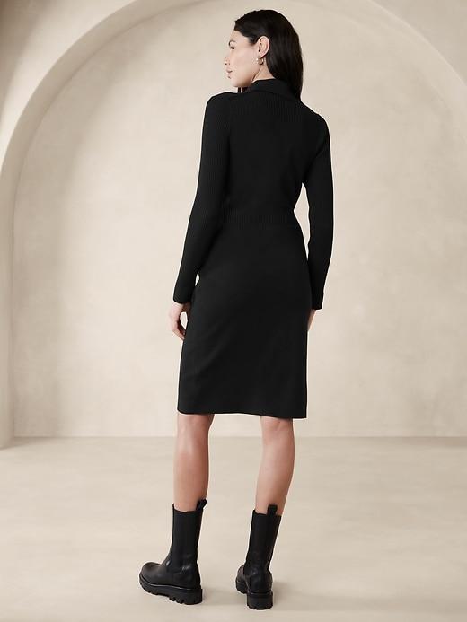 Knee-Length Sweater Dress Product Image