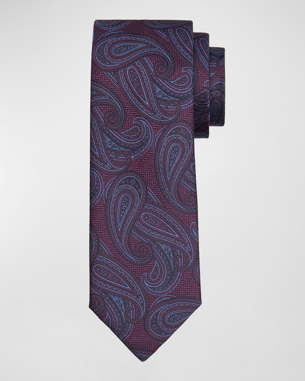 Mens Silk Paisley Tie Product Image