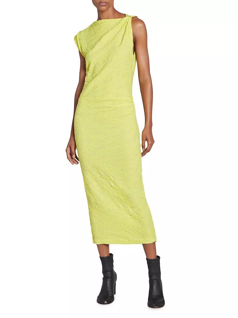 Franzy Textured Cotton-Blend Midi Dress Product Image