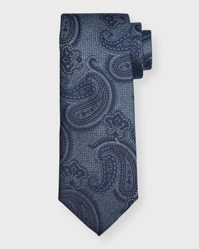 Mens Paisley Silk Tie Product Image