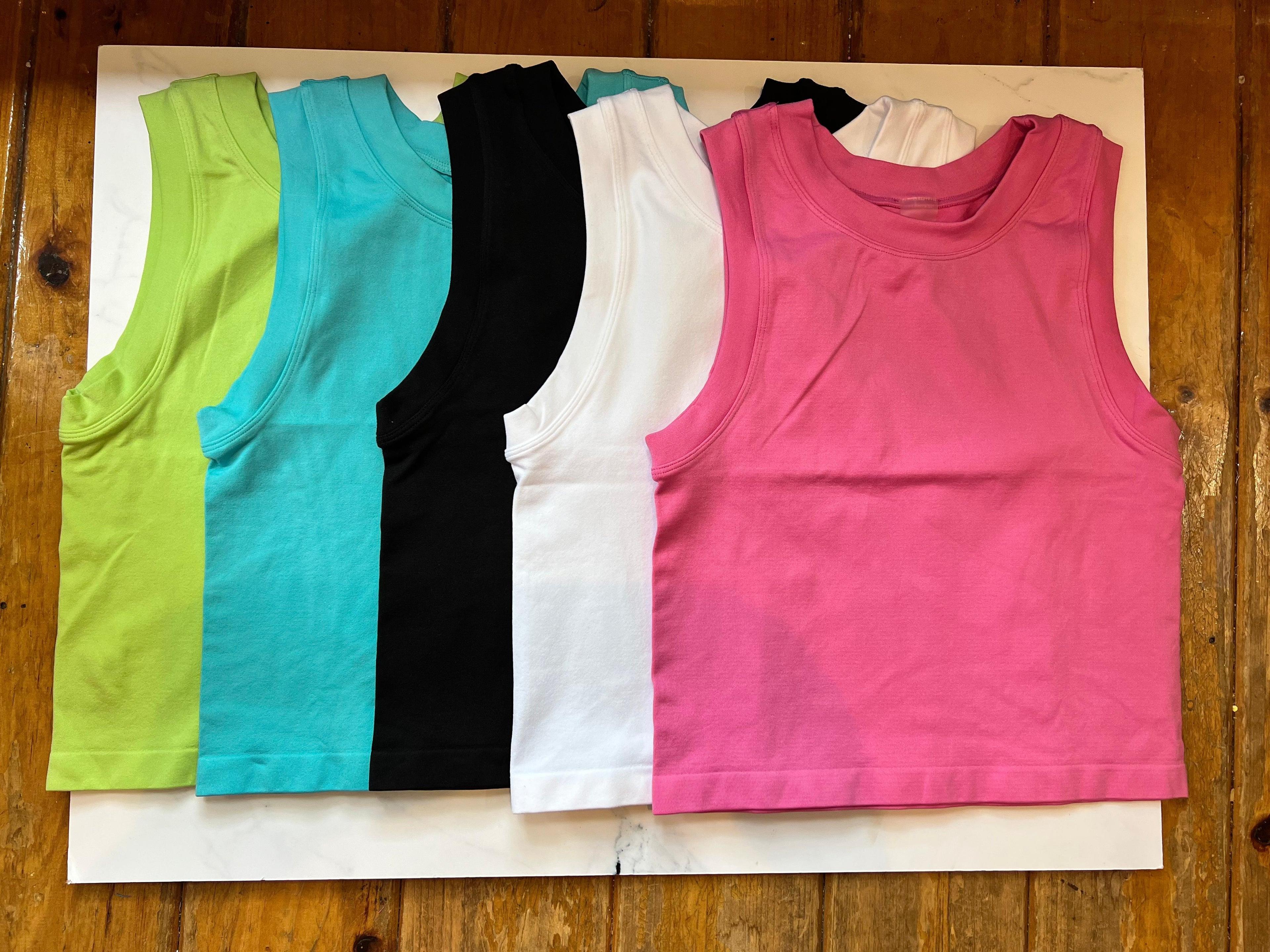 Cropped Seamless Muscle Tank Product Image