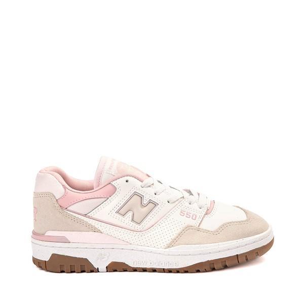 Womens New Balance 550 Athletic Shoe - Sea Salt / Pink Granite / Orb Pink Product Image