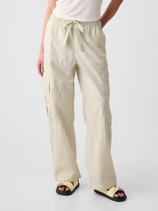 Mid Rise Cargo Parachute Pants Product Image