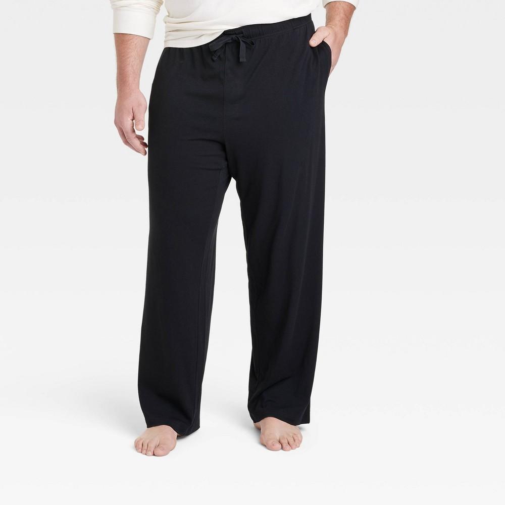 Mens Cotton Modal Knit Pajama Pants - Goodfellow & Co Black M Product Image