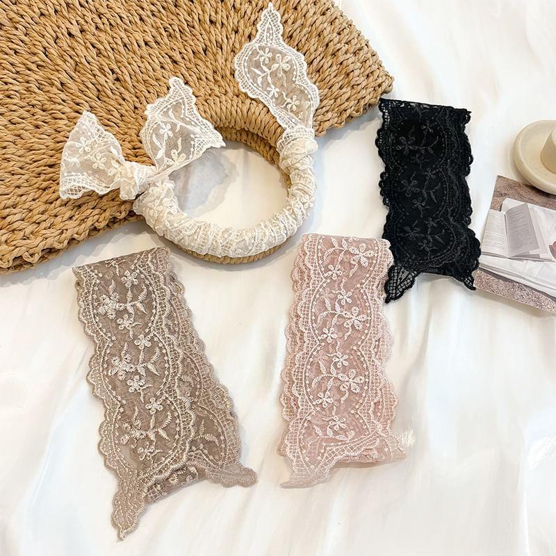 Lace Narrow Scarf Hair Tie Product Image