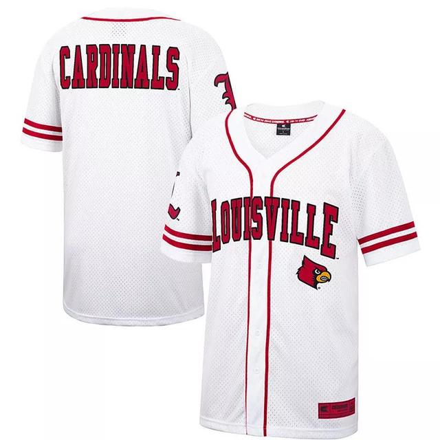 Mens Colosseum Louisville Cardinals Free Spirited Mesh Button-Up Baseball Jersey Product Image