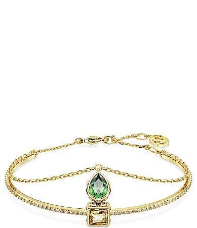 Womens Stilla Goldtone & Crystal Mixed Cuts Bangle Product Image