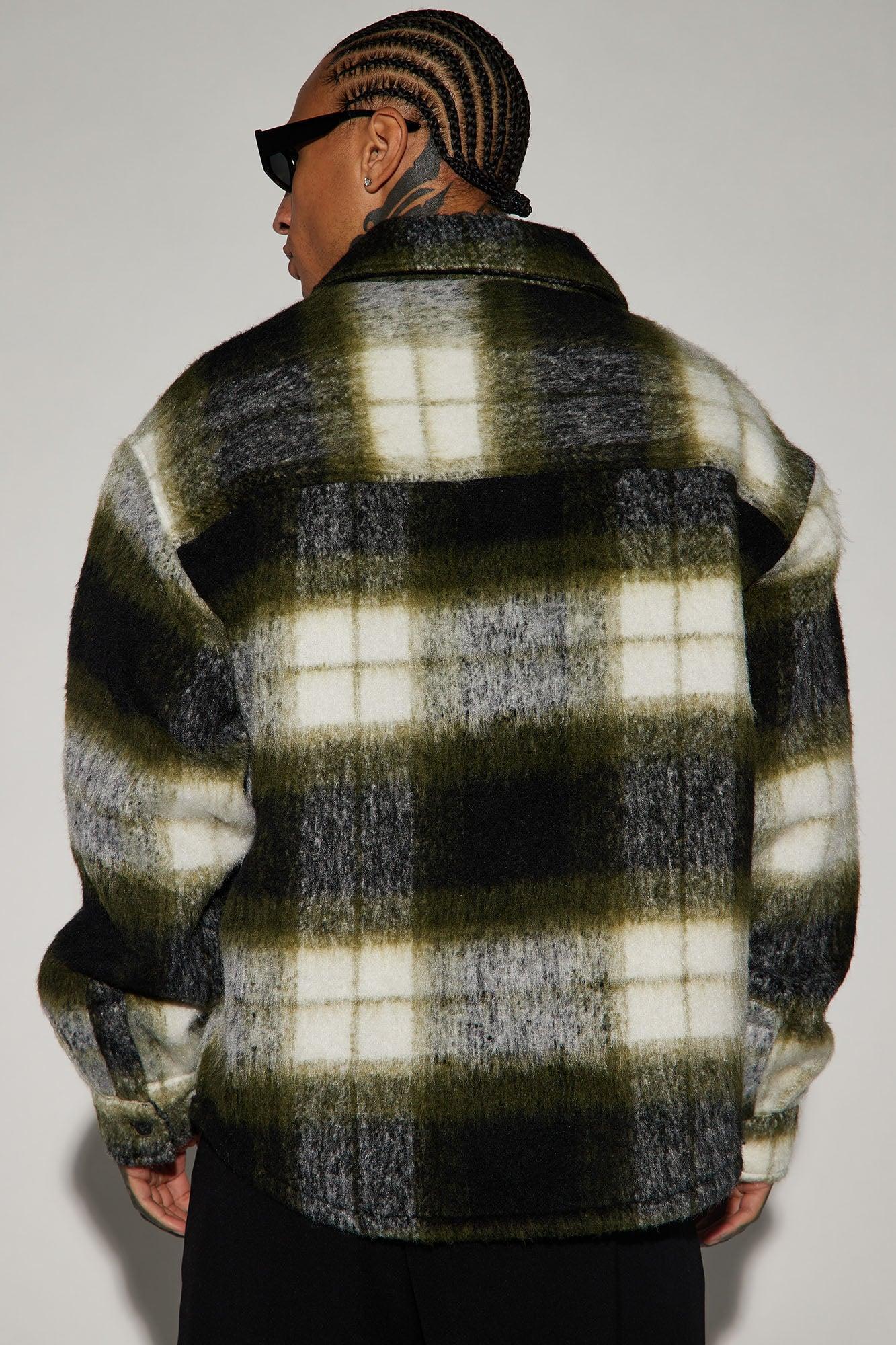 Timberline Mohair Shacket - Green Product Image