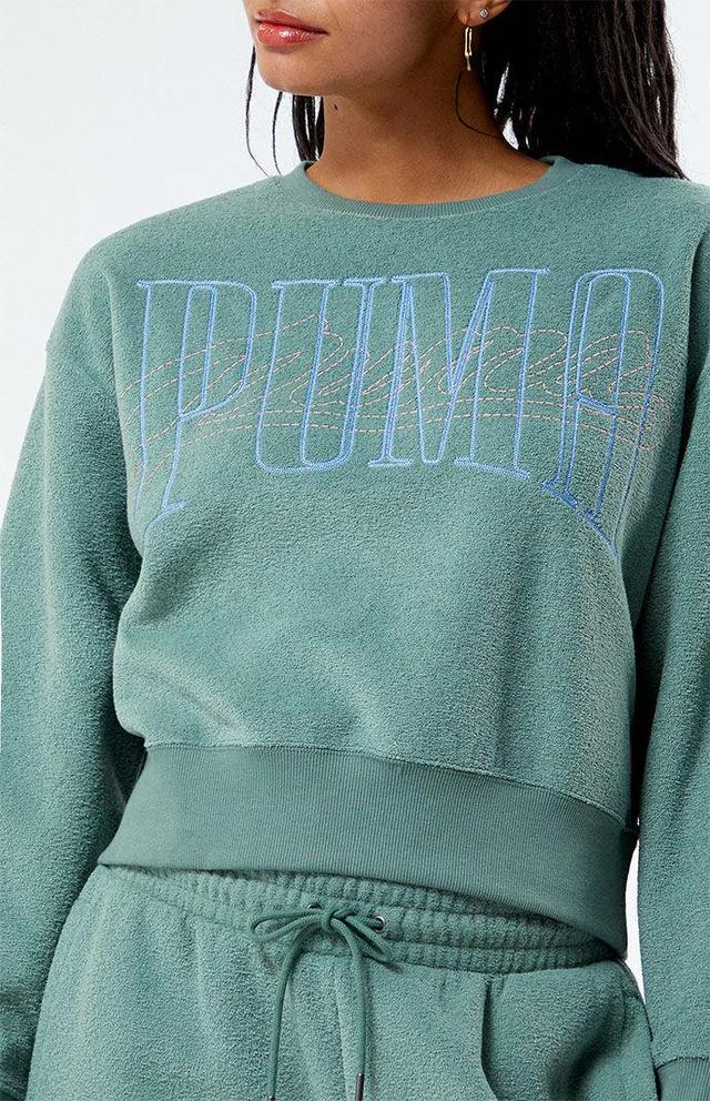 Puma Womens Classics Now Then Crew Neck Sweatshirt Product Image