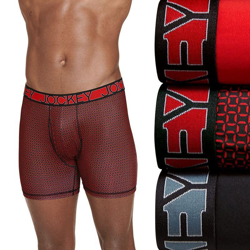 Mens Jockey 3-Pack Active Microfiber 5 Boxer Briefs Product Image