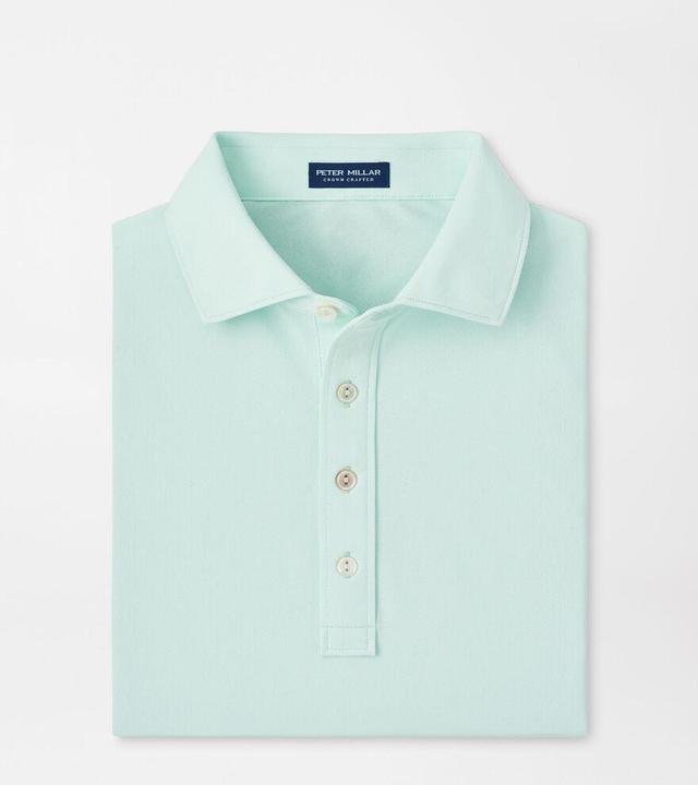 Peter Millar Mens Soul Performance Mesh Polo | Color: Capri Breeze | Size: XL Product Image