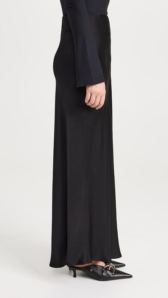 ANINE BING Bar Silk Maxi Skirt | Shopbop Product Image