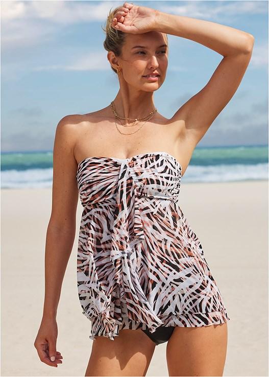 Flowing Bandeau Tankini Top Product Image