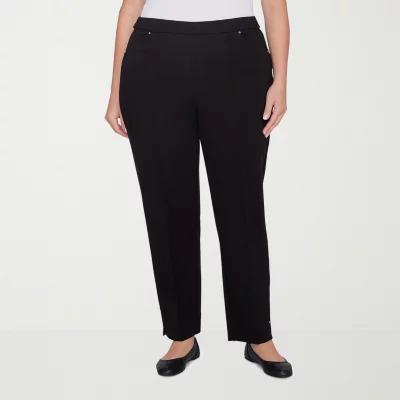 Alfred Dunner Romancing The Stone Womens Mid Rise Straight Pull-On Pants Product Image