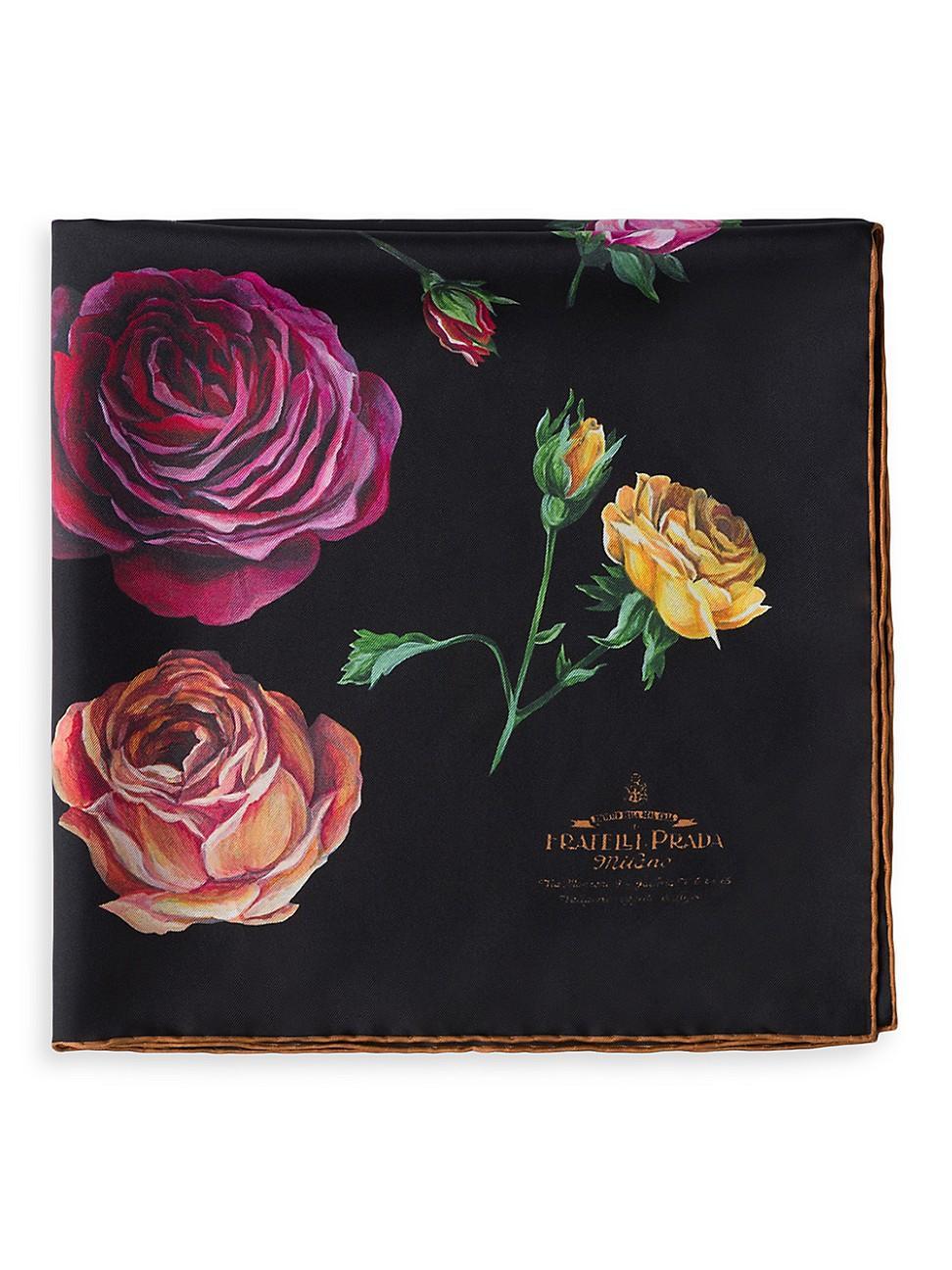 Womens Printed Silk Twill 55CM Square Scarf Product Image