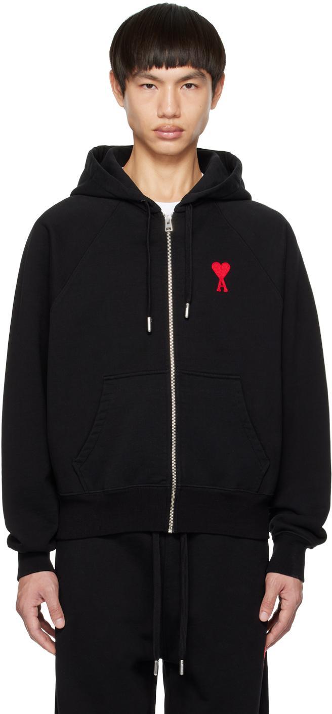 Black Ami De Cœur Hoodie In Black/red/009 Product Image