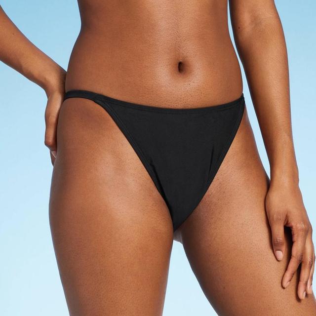 WomensLow-Rise Cheeky High Leg Bikini Bottom - Wild Fable Light XXS: Recycled Polyester, Spandex, Full Lining, Hand Wash Product Image