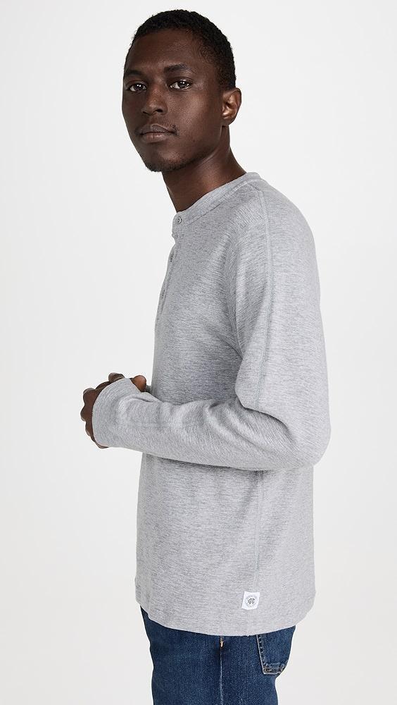 Reigning Champ Slub Long Sleeve Henley Tee | Shopbop Product Image