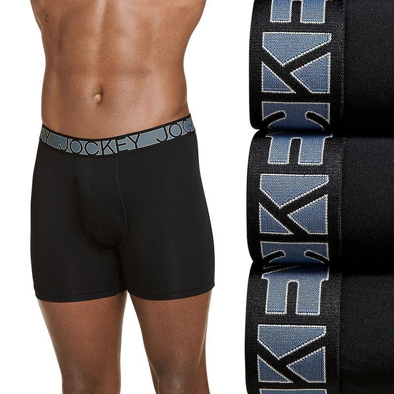 Mens Jockey 3-Pack Active Microfiber 5 Boxer Briefs Product Image