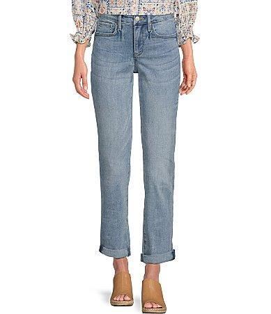 NYDJ Sheri Cuffed Straight Leg Jeans Product Image