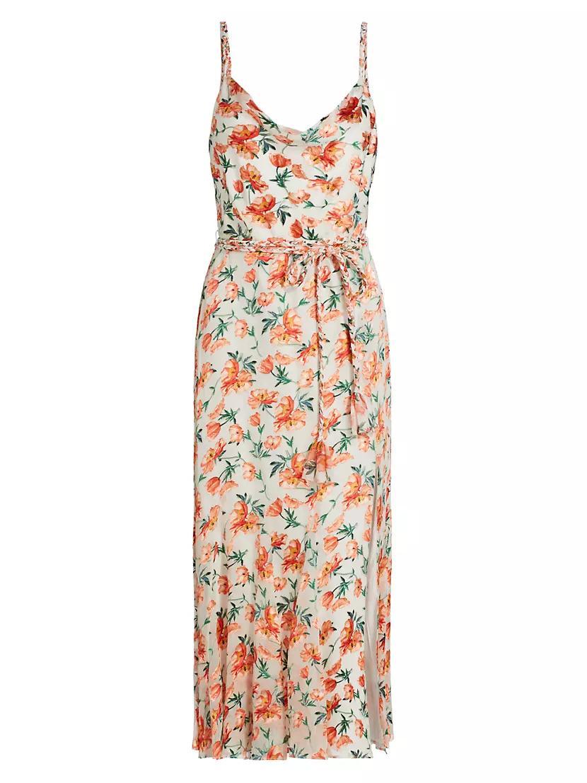 Lissa Floral Cowl Midi-Dress Product Image