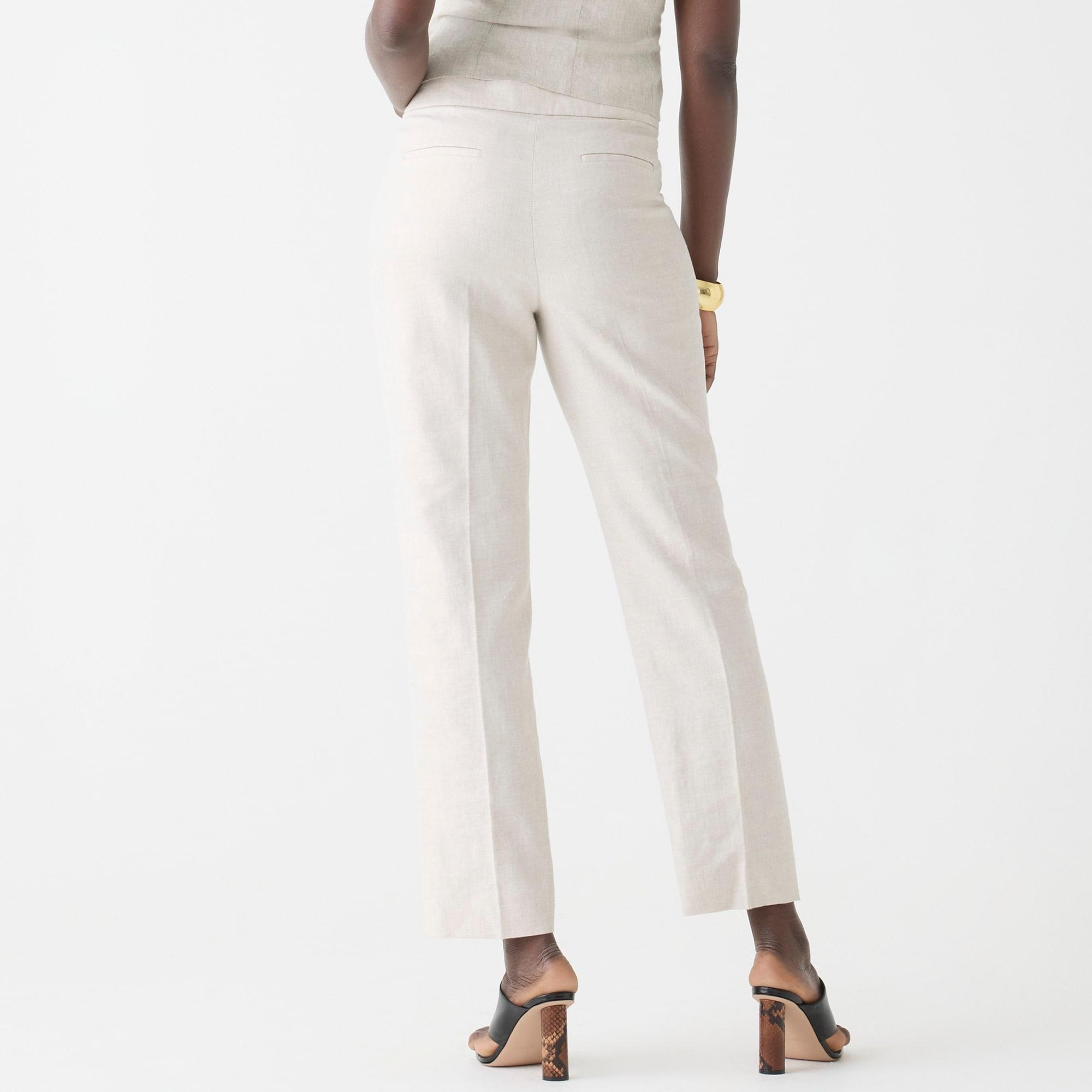 Kate straight-leg pant in stretch linen blend Product Image