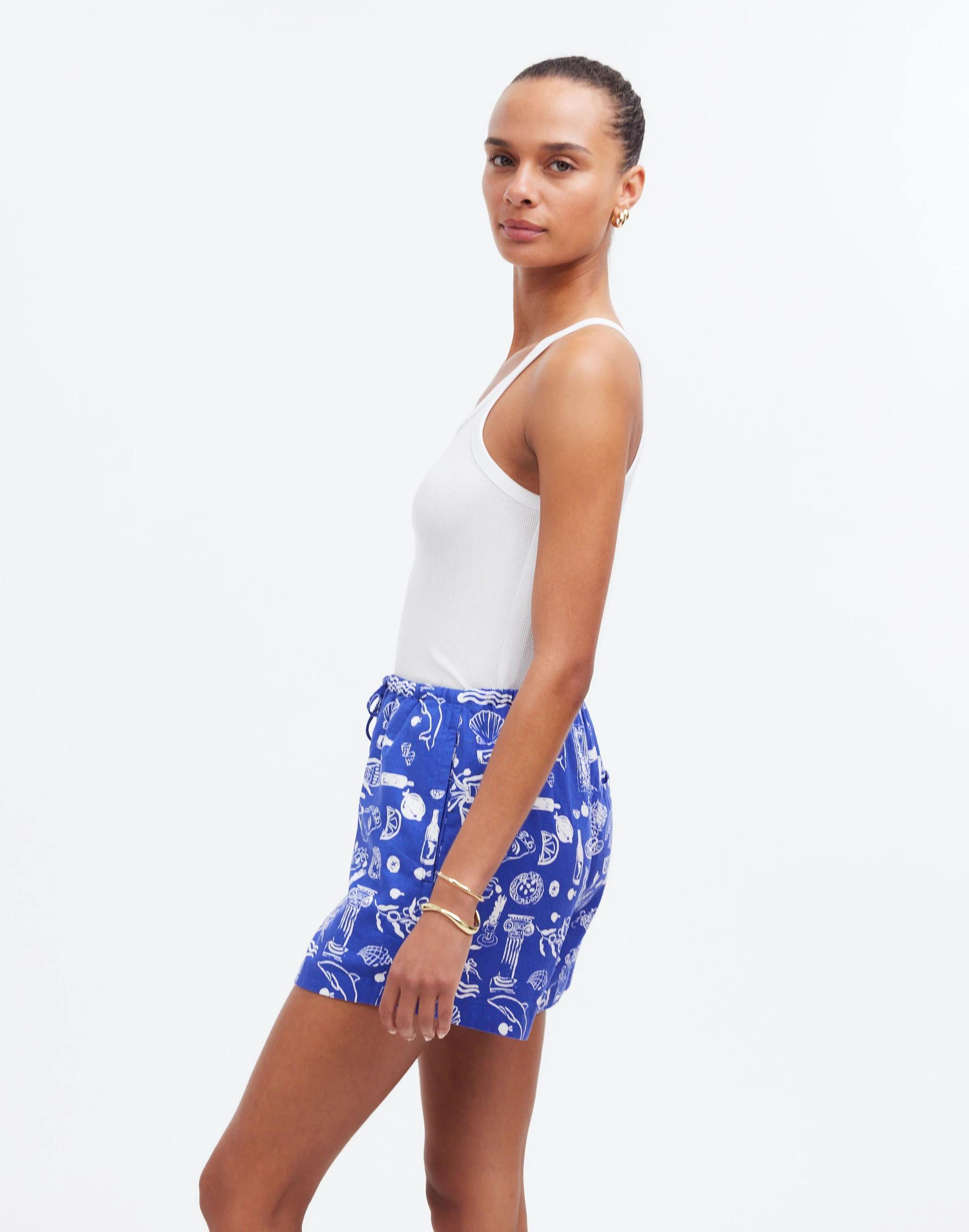 Madewell x Lisa Says Gah! Drawstring Pull-On Shorts Product Image