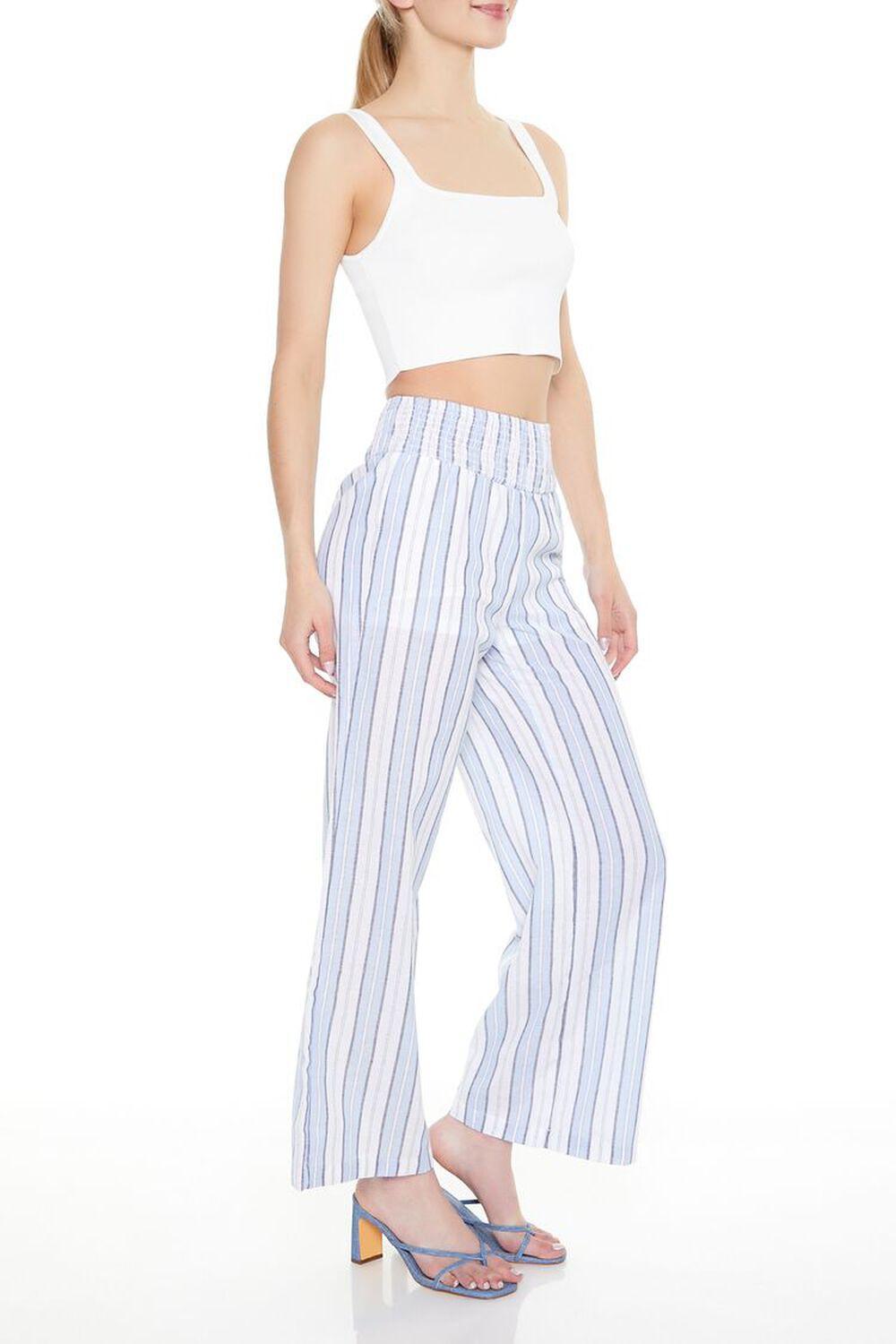 Striped Wide-Leg Pants | Forever 21 Product Image