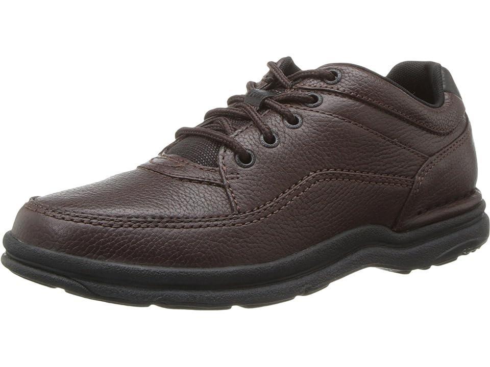 Rockport World Tour Classic Walking Shoe Tumbled Leather) Men's Lace up casual Shoes Product Image