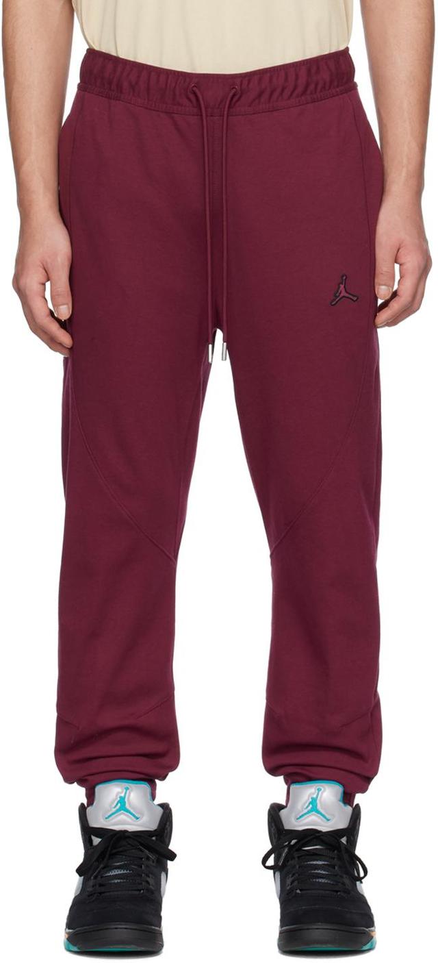 Burgundy Warm Up Sweatpants In Cherrywood Red/cherr Product Image