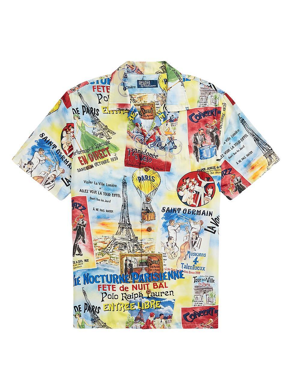 Mens Graphic Camp Shirt Product Image