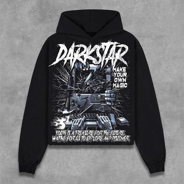 Hellstar Path To Paradise Graphic Print Pocketless Hoodie Product Image