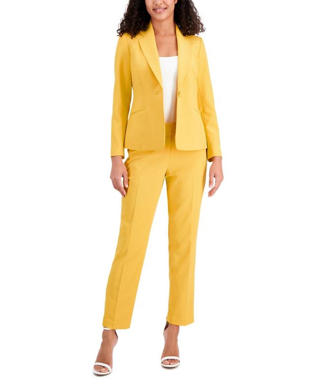 Le Suit Womens Crepe One-Button Pantsuit, Regular & Petite Sizes Product Image